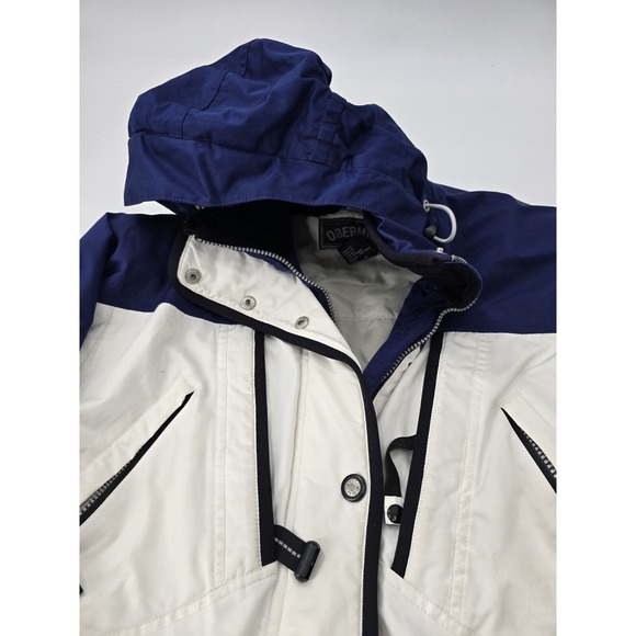 OBERMEYER Women's‎ Vintage White/Navy/Silver Adj Waist  Ski/Snow Jacket Size 8 - Picture 6 of 10